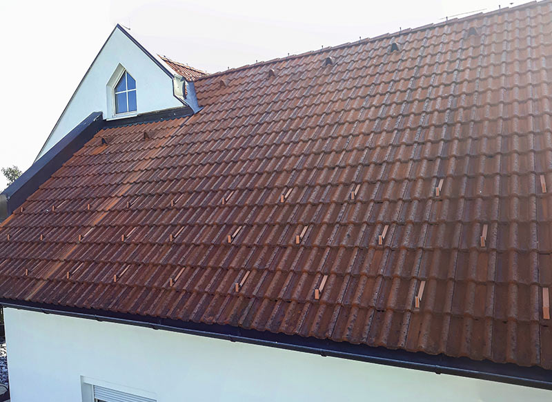 Dachmax Dach reinigen vorher