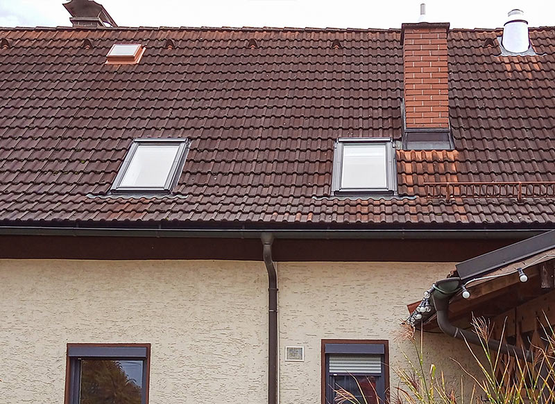 Dachreinigung Tonziegel vorher